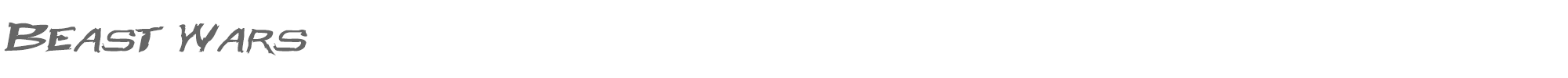 Beast Wars Beast Wars.ttf font preview